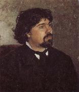 Ilia Efimovich Repin In Soviet Shinao portrait oil on canvas
